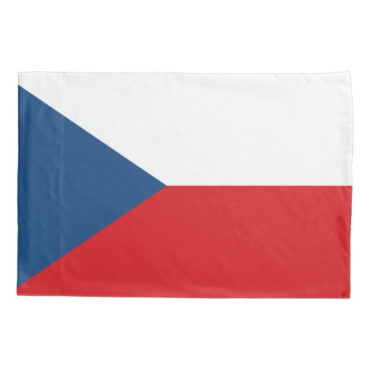 Housse D'oreillers Pavillon Patriotique Simple Pillowcase de Czechia (Dos)