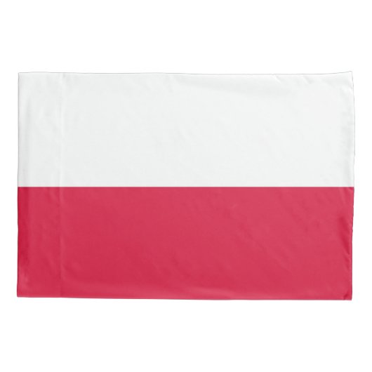 Housse D'oreillers Pavillon Patriotique simple Pillowcase de Pologne (Dos)