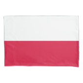 Housse D'oreillers Pavillon Patriotique simple Pillowcase de Pologne (devant)