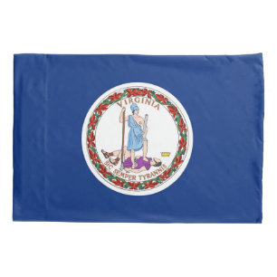 Housse D'oreillers Pavillon Patriotique Simple Pillowcase de Virginie