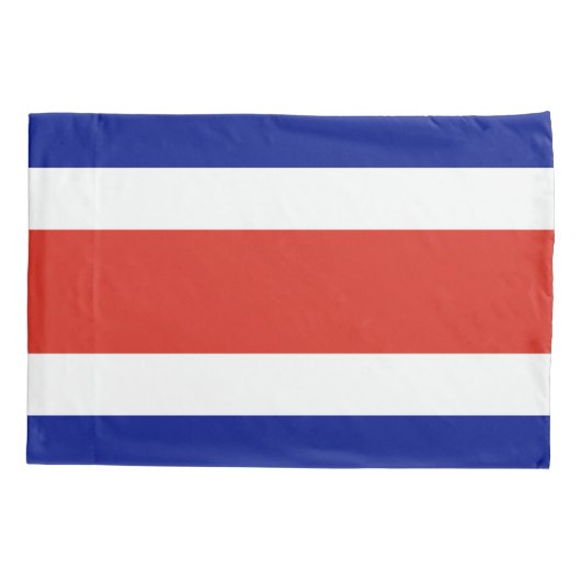 Housse D'oreillers Pavillon Patriotique Simple Pillowcase du Costa Ri (Dos)