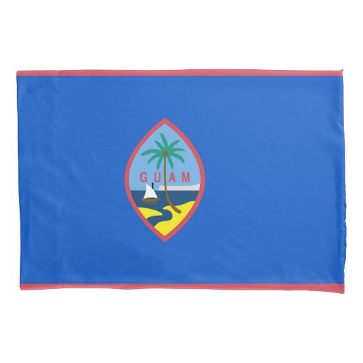 Housse D'oreillers Pavillon Patriotique Simple Pillowcase Guam (devant)