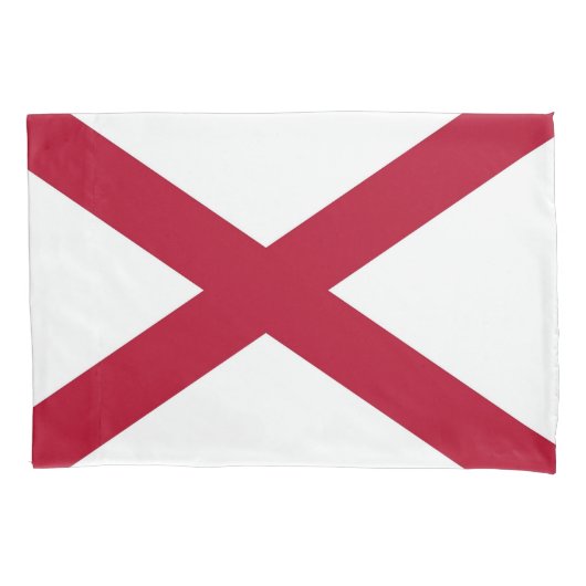 Housse D'oreillers Pavillon Patriotique Single Pillowcase Alabama, Ét (devant)