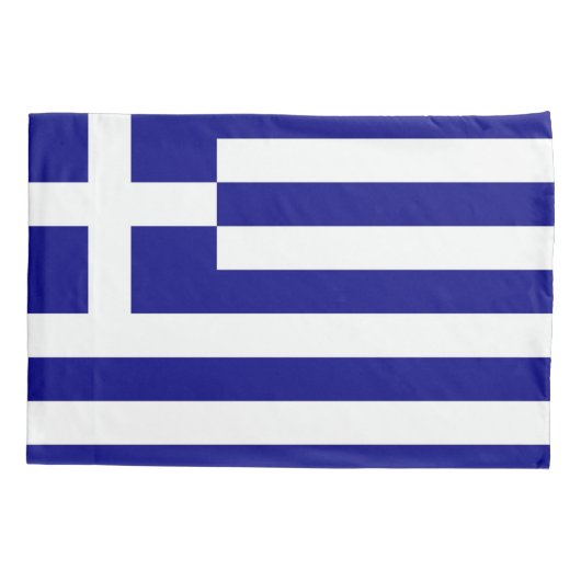 Housse D'oreillers Pavillon Patriotique Single Pillowcase de Grèce (Dos)