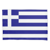 Housse D'oreillers Pavillon Patriotique Single Pillowcase de Grèce (devant)