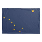 Housse D'oreillers Pavillon Patriotique Single Pillowcase de l'Alaska (Dos)