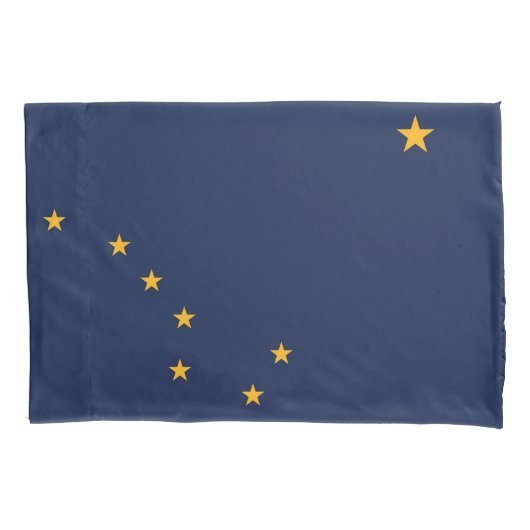 Housse D'oreillers Pavillon Patriotique Single Pillowcase de l'Alaska (devant)