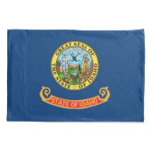Housse D'oreillers Pavillon Patriotique Single Pillowcase de l'Idaho, (Dos)
