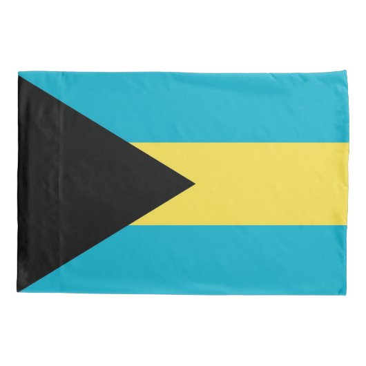 Housse D'oreillers Pavillon Patriotique Single Pillowcase des Bahamas (Dos)