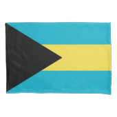 Housse D'oreillers Pavillon Patriotique Single Pillowcase des Bahamas (devant)