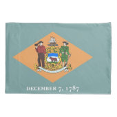 Housse D'oreillers Pavillon Patriotique Single Pillowcase du Delaware (Dos)