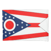Housse D'oreillers Pavillon Patriotique Single Pillowcase Ohio, États (devant)