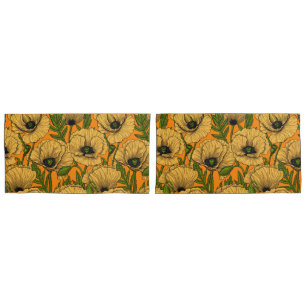 Housse D'oreillers Pavot jaune