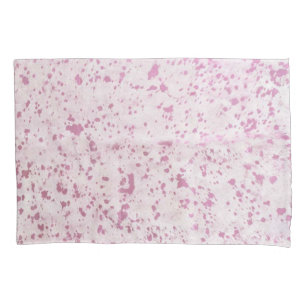 Housse D'oreillers Pays de la vache blanche et rose Ouest