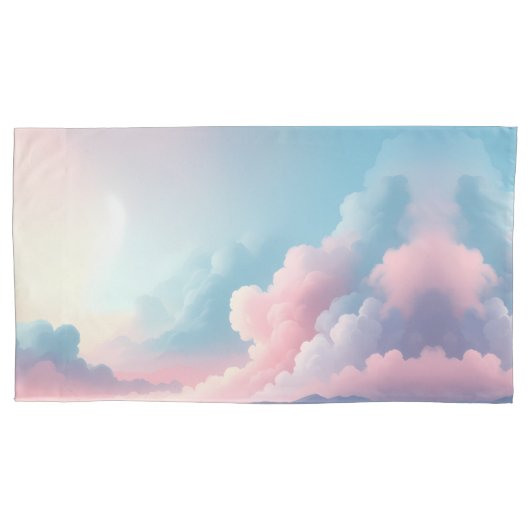Housse D'oreillers Paysage de nuages rêveur — Art fantastique de ciel (devant-gauche)