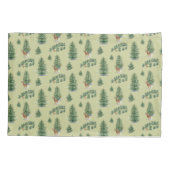 Housse D'oreillers Paysage de ski d'hiver imprimé (Dos)