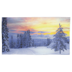 Housse D'oreillers Paysage hivernal