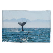 Housse D'oreillers Paysage marin de la baleine : Eau Dramatique. (Dos)