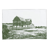 Housse D'oreillers Paysage rural maison de ferme de style coupe (devant-Droit)