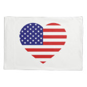 Housse D'oreillers Pccnt Heartflag aux États-Unis (Dos)