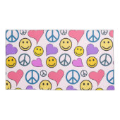 Housse D'oreillers Peace Love Laute mignonne (Dos)