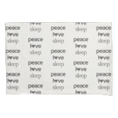 Housse D'oreillers Peace Love Sleep - Modern Cozy Reversible Set of 2 (devant-gauche)