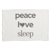 Housse D'oreillers Peace Love Sleep - Modern Cozy Reversible Set of 2 (devant-Droit)