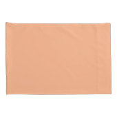 Housse D'oreillers Peach Fuzz Solid (Dos-Droit)