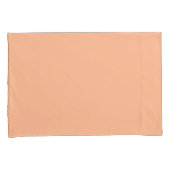 Housse D'oreillers Peach Fuzz Solid (devant-Droit)