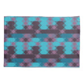 Housse D'oreillers peacock blue, purple, topaz blue and thunder (Dos)