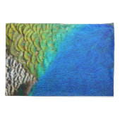 Housse D'oreillers Peacock Feathers IV Colorful Abstrait Nature (Dos)