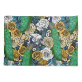 Housse D'oreillers Peacocks dans le jardin rose 3 (Dos-gauche)