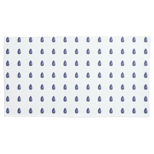 Housse D'oreillers Pear shaped Sapphire Blue (devant-gauche)