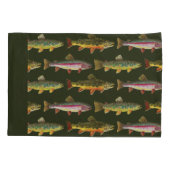 Housse D'oreillers Pêche à l'omble de fontaine (Dos-gauche)