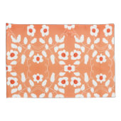 Housse D'oreillers Pêche Blanche Et Orange (Dos-Droit)