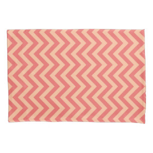 Housse D'oreillers Pêche et canneberge Chevron