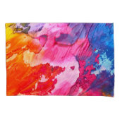 Housse D'oreillers Peinture Abstraite moderne colorée (devant-gauche)