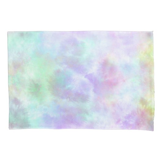 Housse D'oreillers Peinture d'aquarelle Pastel Rainbow Cravate-Dye (devant)