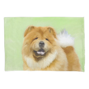 Housse D'oreillers Peinture de Chow Chow - Cute Original Dog Art