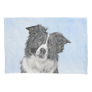 Housse D'oreillers Peinture de collie frontalière - Belle art origin