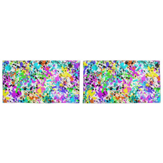 Housse D'oreillers Peinture de plaque (devant-Set)