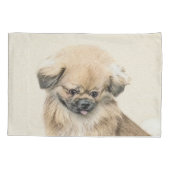 Housse D'oreillers Peinture Pekingese - Cute Original Chien Art (Dos)