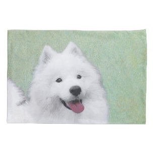 Housse D'oreillers Peinture Samoyed - Cute Original Chien Art