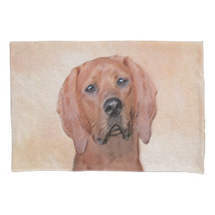 Housse D'oreillers Peinture sur pilon rouge - jolie art original chie