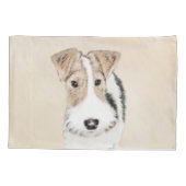 Housse D'oreillers Peinture Terrier de Renard de fil - Cute Original  (Dos)