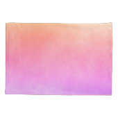 Housse D'oreillers Pente de pêche rose violet Ulra avec monogramme (Dos)