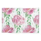 Housse D'oreillers Peonies d'aquarelle rose (Dos)