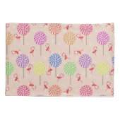 Housse D'oreillers Peppermint Candy Mints Christmas, candy canes (Dos)