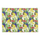Housse D'oreillers Perroquets et fruit tropical (Dos-Droit)