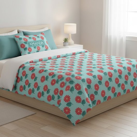Housse D'oreillers Personalized Daisy Pattern Pillowcase